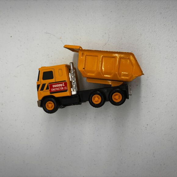 Vintage 1980 Buddy L MACK Mini Dump Truck 6” Construction Company Metal Plastic - Picture 1 of 6